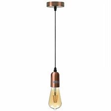 Vintage Industrial Pendant Light E27 Metal Ceiling Lamp Adjustable Fitting
