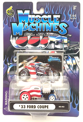 2003 - MUSCLE MACHINES - RED WHITE AND BLUE CHASE - '33 FORD COUPE - NICE