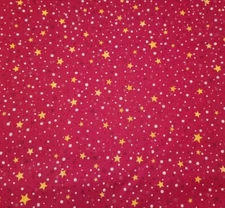 Winter Lights BTY Susan Rooney P&B Textiles Stars Red Northern