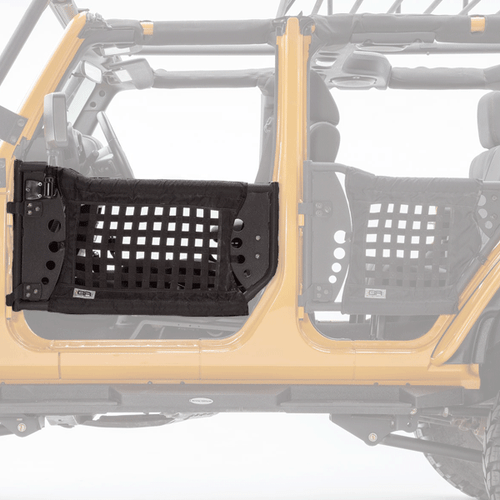 Body Armor Complete Set of 4 Tube Trail Doors Fits Jeep JK Unlimited 4dr 07-18 - Picture 4 of 6