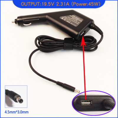 Laptop Auto Ladegerät Adapter + USB für Dell Inspiron 15 5555 Integrated GPU