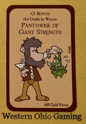 Munchkin +3 Bonus Pantyhose Of Giant Strength Card USED Steve