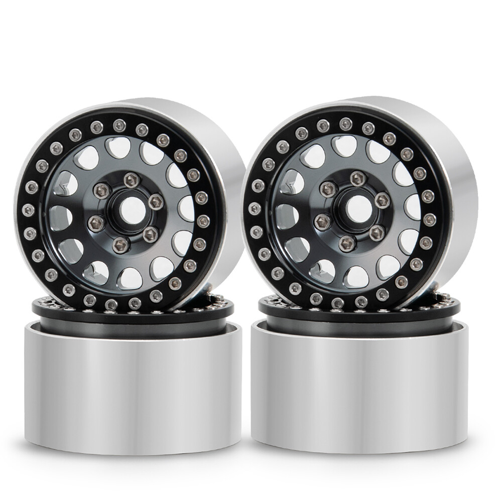 4Pcs 1.9" Alloy Beadlock Wheels For 1/10 Scale RC Crawler (SCX10, TRX4, D90) - Electric Vehicle Upgrade 10 thumbnail image
