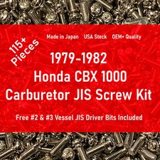 Kit Completo de Tornillos JIS Carburador Honda CBX 1000 HECHO EN JAPÓN EE. UU. Stock