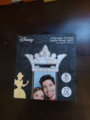 NEW Selfie Light Princess Crown Disney Rechargeable Adjustable Lighting! NIB