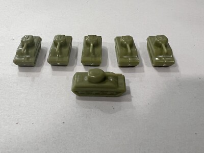 Axis & Allies D-day Board Game By Larry Harris 6 Green Tanks Boardgame Parts