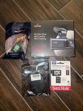 REDTIGER Dash Camera 4K Front and Rear Dash Cam WiFi  GPS, Hardwire, 128GB SD