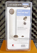 KEENEY Foot Lok Stop Tub Drain Kit, Oil Rubbed Bronze Finish K630PVCVB G