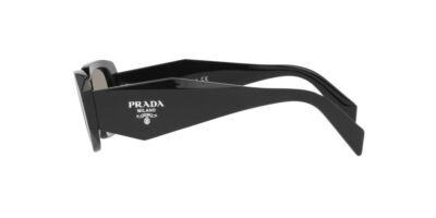 PRADA PR 17WSF 1AB2B0 51 Women's Rectangle Sunglasses - Black/Gray