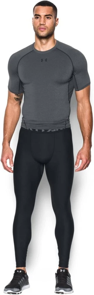 Under Armour HeatGear Black Compression Leggings for Men Size L