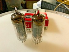 Matching Matched set Pair 2 RCA 6AW8 Vintage Antique Vacuum Tubes