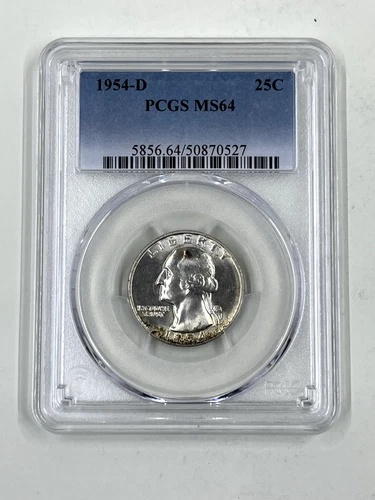 1954 D 25C PCGS MS64 Washington Quarter