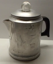 Vintage Aluminum Comet 6 Cup Percolator Coffee Pot 2-6 Cups