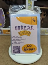 100 Soft Clear standard penny Card Sleeves new acid free, no PVC free ship