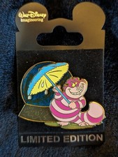 Nuevo prendedor ondulado miembro del elenco Disney WDI Cosmic Cats Cheshire Alicia País de las Maravillas LE300