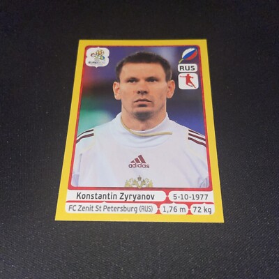 125 Konstantin Zyryanov Russia Panini Euro 2012 PLATINUM ED sticker Zenit
