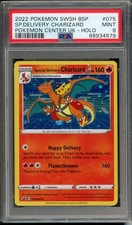 2022 Pokemon Promo #075 Special Delivery Charizard Pokemon Center Uk Holo PSA 9