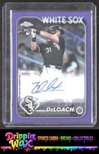 🔥Zach DeLoach 2024 Topps Chrome Update Purple /250 Auto AC-ZD SKU16-2🔥