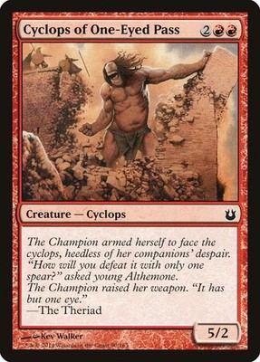 Cyclops of One-Eyed Pass 90 Common Born of the Gods Magic: The Gathering NM
