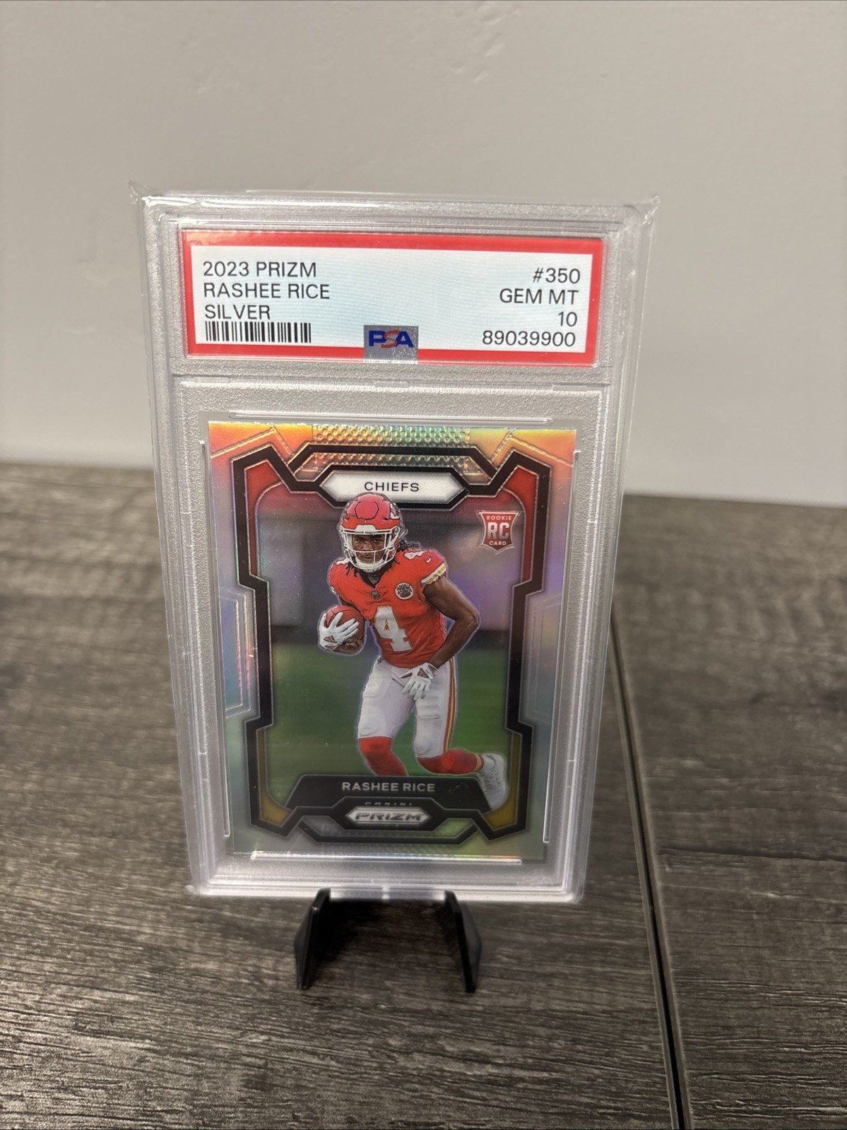 2023 Panini Prizm Rashee Rice Silver Prizm #350 Rookie PSA 10