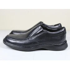 Clarks Collection Kempton Free Black Leather Loafers Mens 9.5M