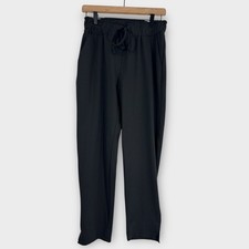 Joie Black Pull On Stretch Drawstring Tapered Leg Pants Women  s Size Small