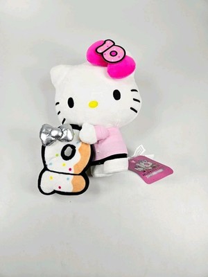HELLO KITTY Cafe 10th Anniversary Pink White Plush Sanrio With