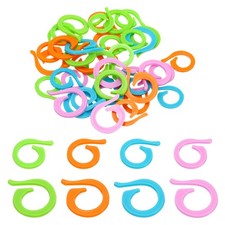 Colorful Crochet Stitch Markers, 40 Pack Plastic Knitting Markers Locking Stitch