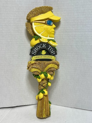 🔥 Preowned 12 Inch Tall Shock Top Lemon Shady 3D Beer Tap Handle🔥 - Picture 2 of 19
