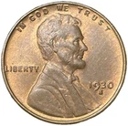 1930-S Lincoln Wheat Cent BU Brown Better Date San Francisco Original UNC Penny