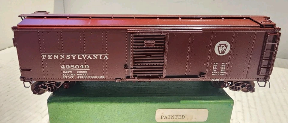 Overland Models HO Scale Brass X-29 Box Car Pennsylvania #498040 - Image 2 of 4