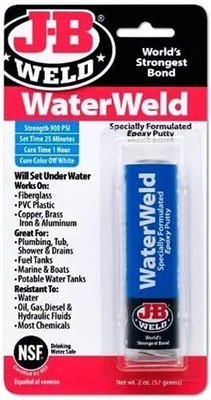 WEICON J-B Weld WaterWeld Unterwasser Epoxidkitt 57g weiß 8277UK
