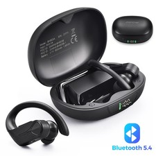 Mpow Bluetooth Headphones Wireless Earbuds 28Hrs Sport Headset Earhook IPX7 LED