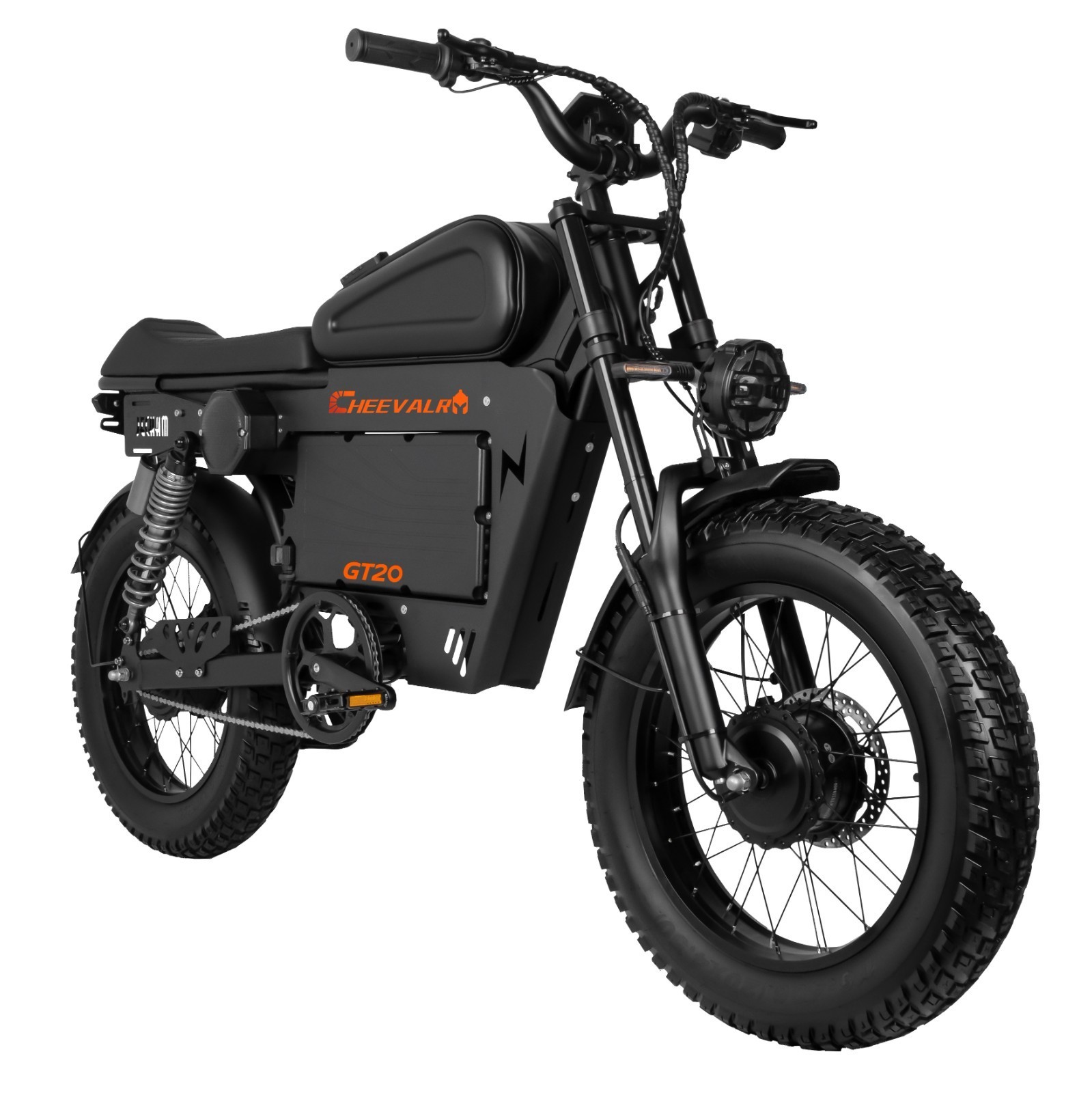 20" Electric Motorbike 6000W Tire 40MPH 60V 43AH Electric Motorcycle E-Dirt Bike