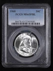 1960 P Half Dollars Franklin PCGS MS-65 FBL