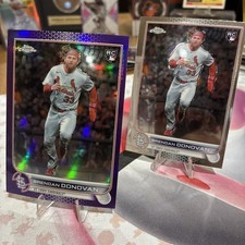 Brendan Donovan RC 2022 Topps Chrome Update Purple Refractor #USC140 +Base