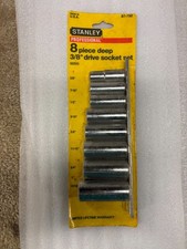 Stanley Deep Socket Set 8 Pc. 38 Drive Sae New 6pt. 38 -1316