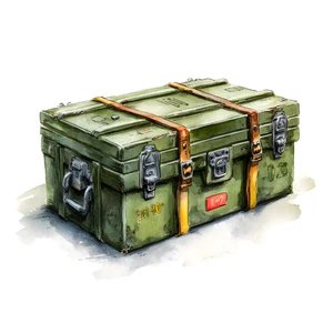 Military Chest Trunk Army Weapons War Self Adhesive Sticker
