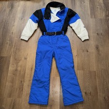 Womens Nils Ski Suit One Piece Snowsuit Snow Bib Vintage 1980s Apres Jumpsuit 12