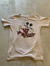 Disney Mickey Minnie Boys Short Sleeve T Shirt Size M 7-8 