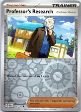 Professor's Research [Rowan] 124/131 Prismatic Evolutions Pokemon Reverse Holo