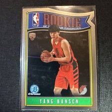 Yang Hansen Topps Bowman Chrome ROTY Favorites RY-15 Portland Trail Blazers