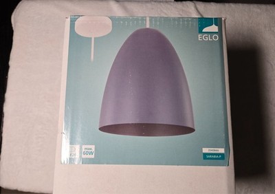 Eglo Sarabia 204084A 1 Light Pendant   Matte White / Pastel Blue   7.5''