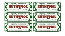 6 - Pack Euthymol Original Toothpaste 75ml