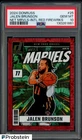 2024 Donruss Net Marvels International Red Fireworks Jalen Brunson /55 PSA 10