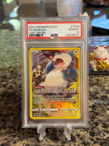 Pokemon Snorlax Lost Origin Trainer Gallery TG10/TG30 PSA 10 GEM MINT