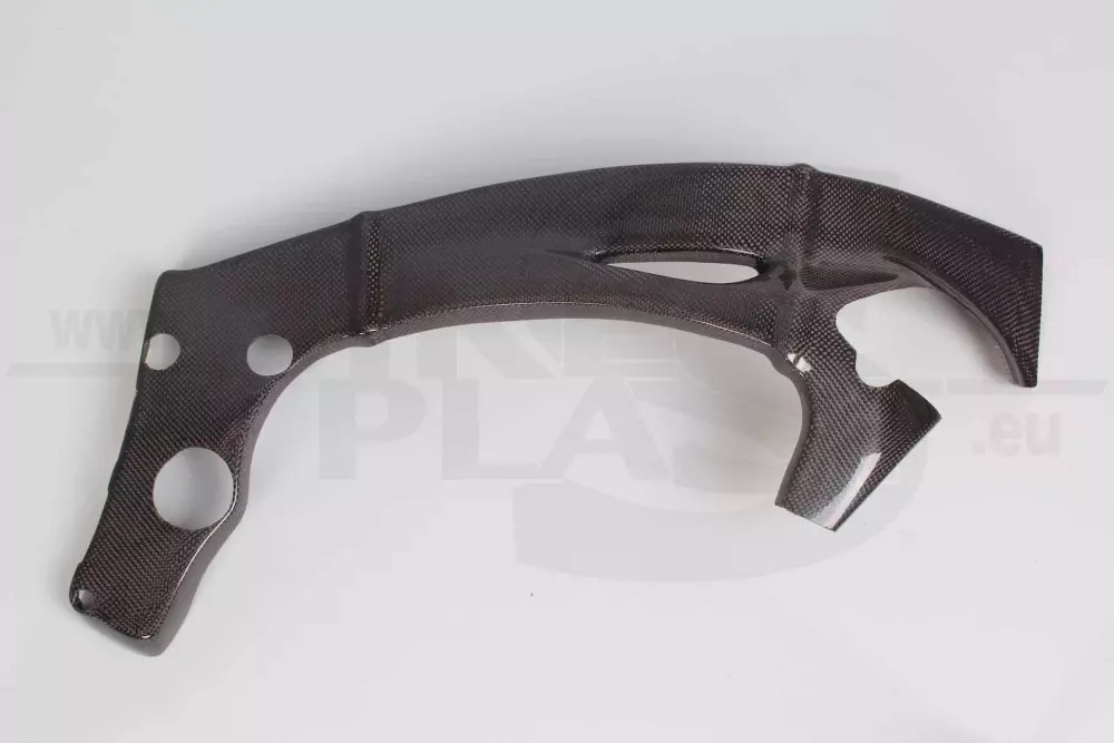 Protection cadre droit carbone Bikesplast pour moto Yamaha R1 2009-2014