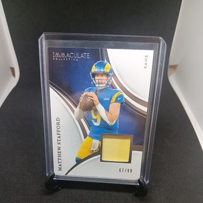 2025 Panini Immaculate Collection Memorabilia Matthew Stafford #85 /99 Rams MVP