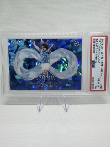 2025-26 Topps Sapphire Diego Maradona Infinite Sapphire IS-10 PSA 10 GEM MINT