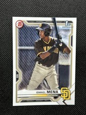 2021 Bowman Paper Baseball Ismael Mena San Diego Padres 1st Bowman Card #BP-36
